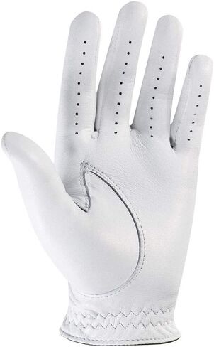 FootJoy Women's StaSof Prior Generation Golf Glove, White Medium/Large, Worn on Left Hand in Saudi Arabia