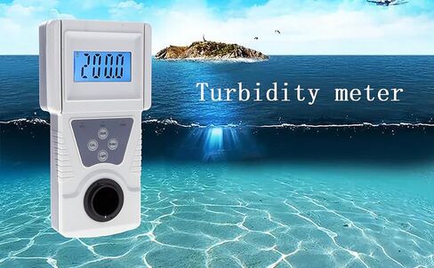Digital Turbidity Meter Kit Turbidimeter Tester with Turbidimeter Calibration Solution Kit Range 0 to 200 NTU Accuracy 0.1 NTU Resoultion 0.01Units NTU EBC ASBC for Plants ISO7027 Compliant in Saudi Arabia