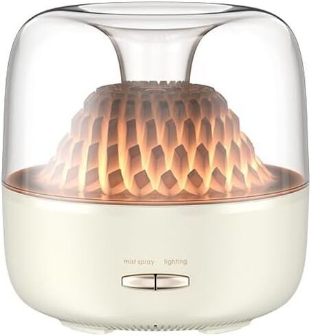 Essential Oil Diffuser for Home, 300ML Modern Décor Aromatherapy Diffusers Large Room Fresh Air Scent, Ultrasonic Cool Mist Humidifier & Color Light, 1-3-6H Timer Auto Shut-Off, Brown in Kuwait