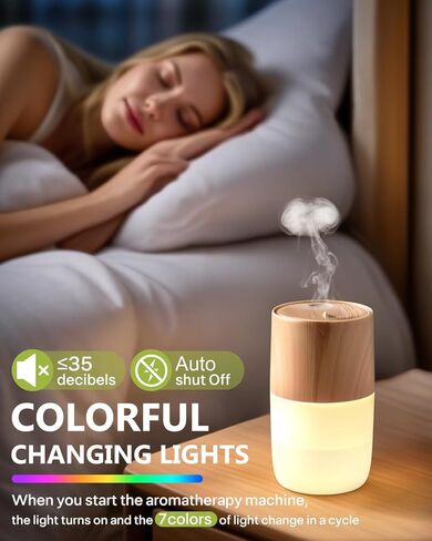 موزع روائح الزيوت العطرية سعة 300 مل، موزع روائح العلاج العطري برذاذ قنديل البحر مع 7 ألوان، 4 أوضاع إضاءة، مرطب بالموجات فوق الصوتية، موزع روائح عطرية تلقائيًا في عيد الحب، هدية عيد الفصح للمنزل والمكتب واليوجا in Kuwait