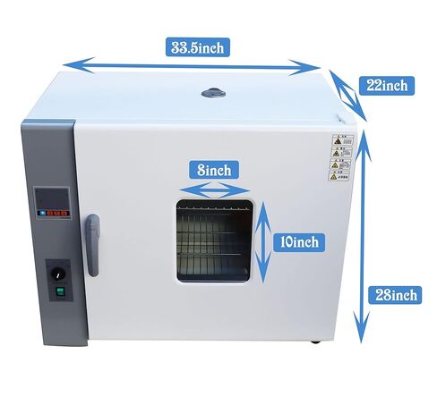 TECHTONGDA Digital Forced Air Convection Drying Oven Heat Treat Industrial Lab Temperature Control Adjustable Fan Speed (17.3X21.6X21.6inch Chamber) in Saudi Arabia