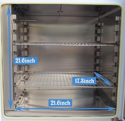 TECHTONGDA Digital Forced Air Convection Drying Oven Heat Treat Industrial Lab Temperature Control Adjustable Fan Speed (17.3X21.6X21.6inch Chamber) in Saudi Arabia