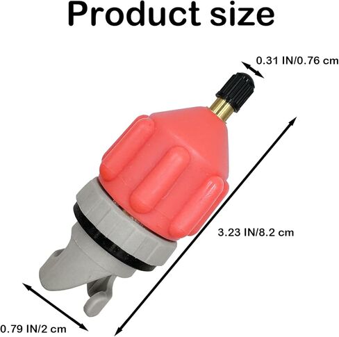 3 قطع سوب مجداف مجلس نافخة مضخة الهواء محول محول المرفقات للقوارب المطاطية قوارب الكاياك الوقوف التجديف صمام موصل الملحقات الوردي in Kuwait