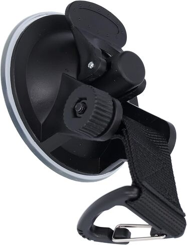 Securing Hook Suction Cup Multi Purpose Reusable Hook with Safety Hooks Reverse Adsorption for Camping Tarp Swimming Pool Tents Outdoor Black 14.5x6.5x4.5cm in Saudi Arabia