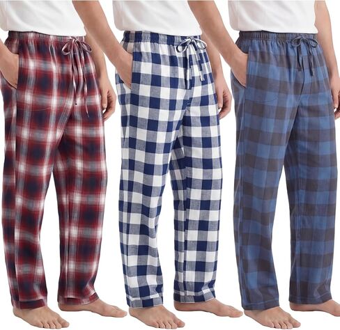 6 حزمة رجال السراويل بيجاما للرجال بلود بلايد PJ بنطلون فانيلا سائل نوم رفاق خفيفة الوزن مع جيوب in Kuwait
