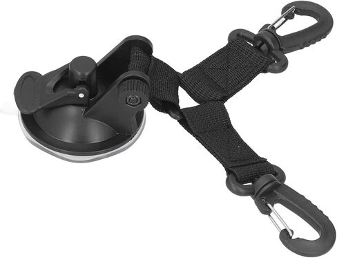 4 قطع مرساة كأس شفط، خطاف خيمة تخييم عالي التحمل، خطاف تأمين مزدوج الرأس مع حزام ABS والنايلون، كوب شفط خارجي متعدد الأغراض للسيارة والشاحنات والسفر والمنزل in Kuwait