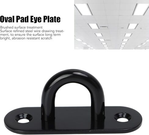 Ceiling Hooks Pad Eyes Plate, 5 PCS Strip Type Eye Plate U Hooks Reinforced Load Bearing Door Fixing Buckle Marine Hardware (8mm) in Saudi Arabia