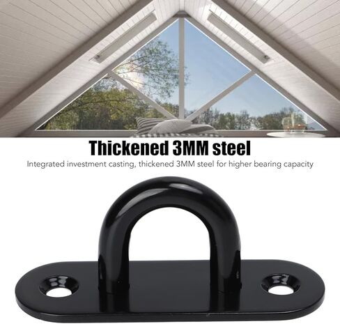 Ceiling Hooks Pad Eyes Plate, 5 PCS Strip Type Eye Plate U Hooks Reinforced Load Bearing Door Fixing Buckle Marine Hardware (8mm) in Saudi Arabia