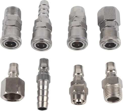 1/2" Pneumatic Air Compressor Hose Quick Coupler Socket Connector Set Compressor Hose Connector Air Hose Fitting in Saudi Arabia