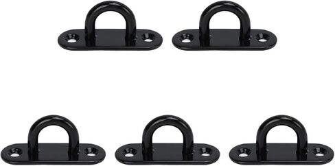 Ceiling Hooks Pad Eyes Plate, 5 PCS Strip Type Eye Plate U Hooks Reinforced Load Bearing Door Fixing Buckle Marine Hardware (8mm) in Saudi Arabia
