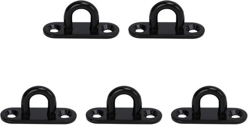 Ceiling Hooks Pad Eyes Plate, 5 PCS Strip Type Eye Plate U Hooks Reinforced Load Bearing Door Fixing Buckle Marine Hardware (8mm) in Saudi Arabia