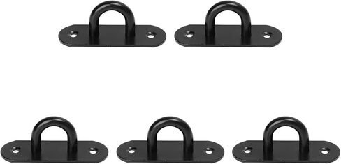 Ceiling Hooks Pad Eyes Plate, 5 PCS Strip Type Eye Plate U Hooks Reinforced Load Bearing Door Fixing Buckle Marine Hardware (8mm) in Saudi Arabia