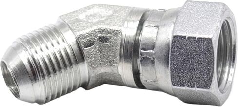 Threaded Inner and outer union 2J4 hydraulic 45 ° elbow 74 degree inner cone hydraulic joint Tubing transition fittings(JIC 1 1l16) in Saudi Arabia