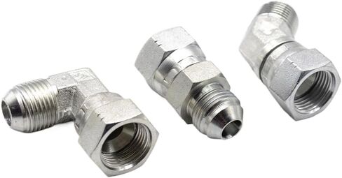 Threaded Inner and outer union 2J4 hydraulic 45 ° elbow 74 degree inner cone hydraulic joint Tubing transition fittings(JIC 1 1l16) in Saudi Arabia