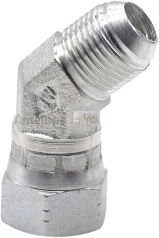 Threaded Inner and outer union 2J4 hydraulic 45 ° elbow 74 degree inner cone hydraulic joint Tubing transition fittings(JIC 1 1l16) in Saudi Arabia