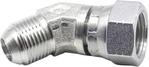 Threaded Inner and outer union 2J4 hydraulic 45 ° elbow 74 degree inner cone hydraulic joint Tubing transition fittings(JIC 1 1l16) in Saudi Arabia