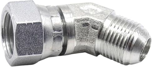 Threaded Inner and outer union 2J4 hydraulic 45 ° elbow 74 degree inner cone hydraulic joint Tubing transition fittings(JIC 1 1l16) in Saudi Arabia