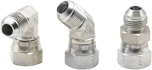 Threaded Inner and outer union 2J4 hydraulic 45 ° elbow 74 degree inner cone hydraulic joint Tubing transition fittings(JIC 1 1l16) in Saudi Arabia
