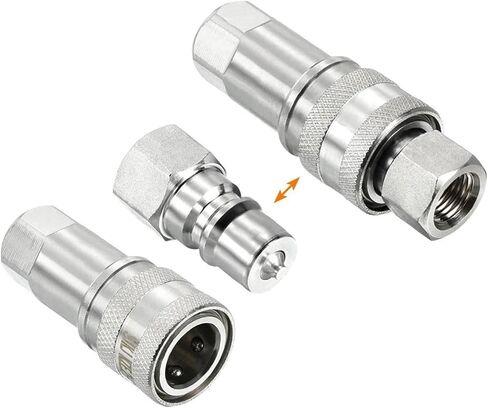 1 Set Hydraulic Quick Connect Coupler Set Carbon Steel G1/4 Female Thread Pipe Fitting High And Low Temperature in Saudi Arabia