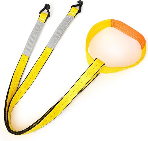 2 بوصة × 5 قدم رافعة شوكية صناعية رفع البطارية تحمل حبال حامل البطارية حزام رافع مع خطاف 12 بوصة رفع حلقة مستديرة مع وسادة حماية شديدة التحمل لمصنع الصناعة in Kuwait