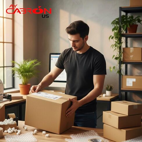 Ay Cabron™ Professional-Grade 4" x 6" Thermal Shipping Labels – Weather-Resistant Adhesive - Barcode & Address Compatible | 500 Labels per Roll - 4" x 6" (100 x 150 mm) - 1 ROLL = 500 Labels in Saudi Arabia