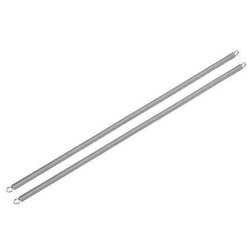 uxcell 2Pcs Extension Springs, 0.3x2x300mm/0.01x0.08x11.81in 304 Stainless Steel Extended Compression Spring Steel Dual Hook Tension Springs for Machinery Construction Home Repairs in Saudi Arabia