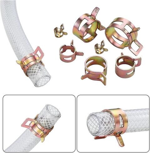 Clamps,Hose Clamps, 10 Pcs Spring Hose Clamps Resin 5mm-22mm in Saudi Arabia
