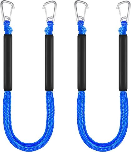 خطوط رصيف بنجي بطول 4 أقدام للقوارب، وحبال رسو الرصيف، وخطافين (أزرق، 4 أقدام) in Kuwait