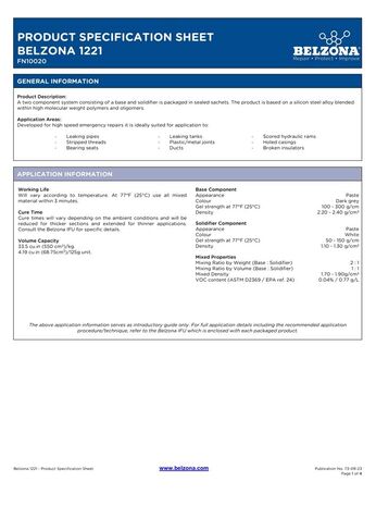 Belzona 1221 Super E-Metal 125g عدة إصلاح مركب لإصلاح الطوارئ علاج سريع خزان أنابيب معدنية من السيليكون الصلب المقوى بوليمر إيبوكسي راتنج مكون من جزأين قاعدة مكونة 83 جرام مصلب 42 جرام in Kuwait