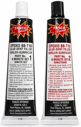 Epoxo-88 | 6min Set Epoxy Paste Adhesive Glue White 18oz Tube kit in Saudi Arabia