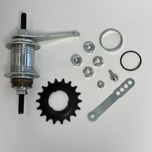 XYAUTO 36 Hole Bicycle Coaster Brake Hub Silver Color, Bike Brake Rear Hub Stainless Steel for Fixed Gear Bicycle, MTB Bike in Saudi Arabia
