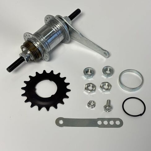XYAUTO 36 Hole Bicycle Coaster Brake Hub Silver Color, Bike Brake Rear Hub Stainless Steel for Fixed Gear Bicycle, MTB Bike in Saudi Arabia
