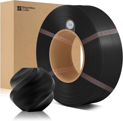 ENOMAKER Bamboo Lab PLA Matte Filament Refill Charcoal Black 11101 1.75mm, 3D Printer Filament with RFID for AMS, Easy to Print & Beginner Friendly,3D Printing Consumables 1kg Spool (2.2lbs) in Saudi Arabia