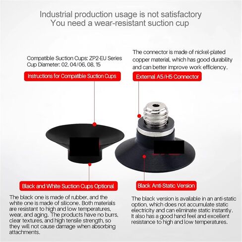 1 قطعة كوب شفاط المكنسة الكهربائية منخفض المستوى ZP2-B02/04/06/08/15EU-A5/H5 مع فوهة موصل (ZP2-TB04EUN-A5، أبيض) in Kuwait