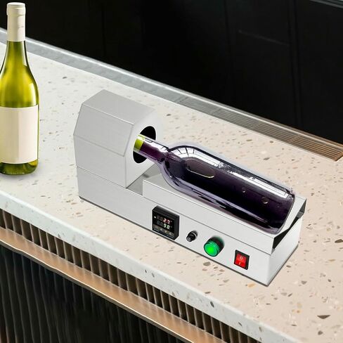 Wine Bottle Capsule Heat Shrinker,110V Electric PVC Heat Shrink Machine with LED Display,Tabletop Bottle Cap Wrap Sleeve Sealing Machine for Shrinking&Packaging in Saudi Arabia