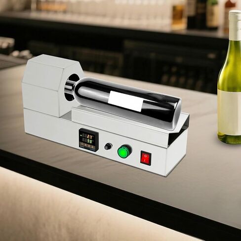 Wine Bottle Capsule Heat Shrinker,110V Electric PVC Heat Shrink Machine with LED Display,Tabletop Bottle Cap Wrap Sleeve Sealing Machine for Shrinking&Packaging in Saudi Arabia