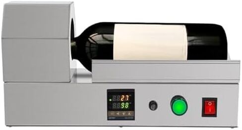 1000W Digital PVC Capsule Shrinker Machine, Adjustable 0-400℃ Heat Sealing Wrapper for Bottles, Tabletop Shrink Equipment for Max 70mm Diameter Wine Caps in Saudi Arabia