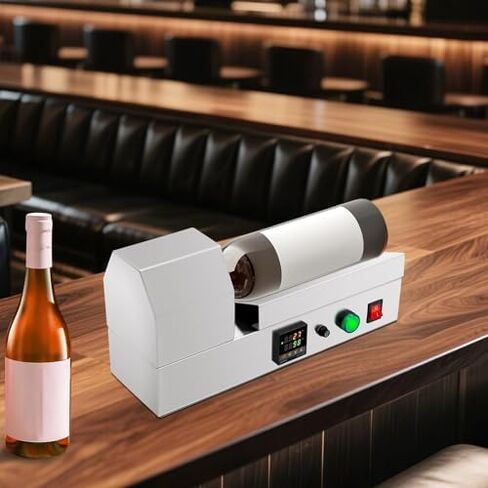 1000W Digital PVC Capsule Shrinker Machine, Adjustable 0-400℃ Heat Sealing Wrapper for Bottles, Tabletop Shrink Equipment for Max 70mm Diameter Wine Caps in Saudi Arabia