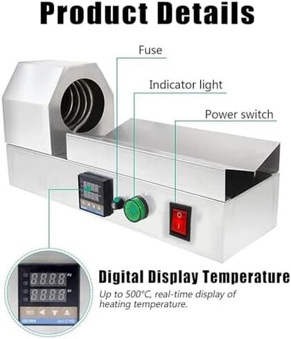 Digital Temperature Control Electric PVC Capsule Shrinking Machine for Efficient Bottle Lid Sealing for Home & Small Business Use in Saudi Arabia