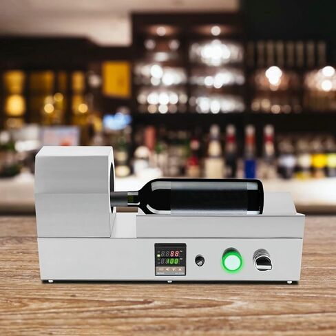 Heat Shrinking Machine, Electric PVC Capsule Shrinking Machine Digital Display Bottle Sleeve Shrink Sealing Machine Wine Bottle Cap Packaging Heat Shrink Tool for Max Diameter in Saudi Arabia
