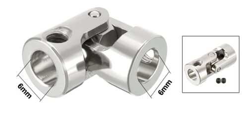 1pcs 6mm to Shaft Coupling Universal Joint U Coupler Connector 23mm x 11mm L23XD11 for Car Toy DIY in Saudi Arabia