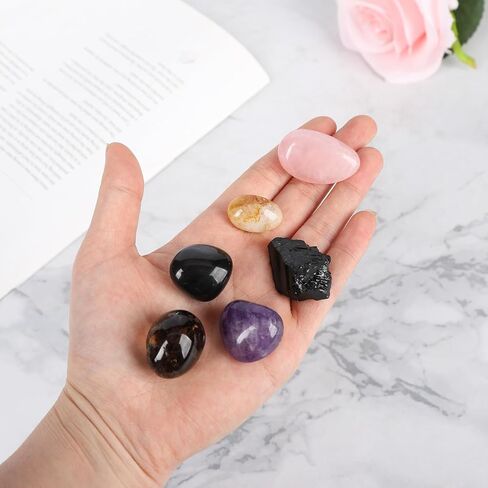 مجموعة كريستال لحماية المنزل، أحجار حماية لتنظيف المجالات الكهرومغناطيسية، وإزالة الطاقة السلبية، والبركة الروحية، وبلورات لحماية مجموعة أدوات الانتقال إلى المنزل الجديد وهدية منزلية جديدة in Kuwait