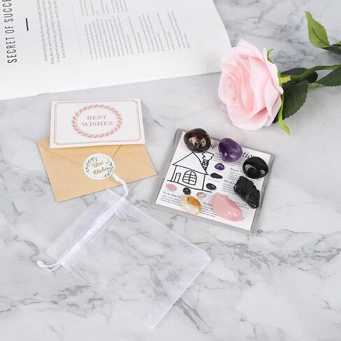 مجموعة كريستال لحماية المنزل، أحجار حماية لتنظيف المجالات الكهرومغناطيسية، وإزالة الطاقة السلبية، والبركة الروحية، وبلورات لحماية مجموعة أدوات الانتقال إلى المنزل الجديد وهدية منزلية جديدة in Kuwait