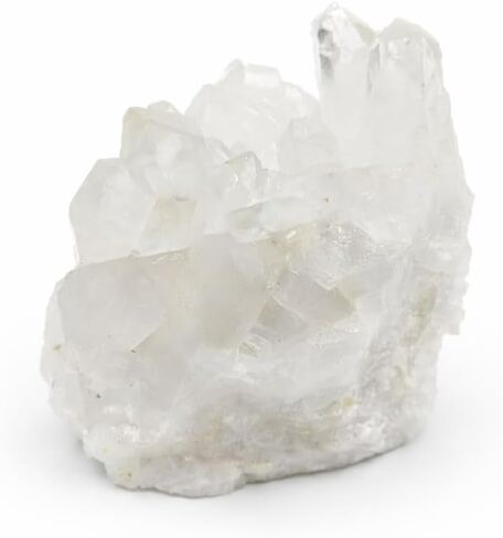 Natural Clear Quartz Crystal Cluster – Raw Quartz Druze Stone for Meditation, Reiki Healing, Chakra Energy, Spiritual Cleansing, Home Decor & Crystal Collection (1.25–2") in Saudi Arabia