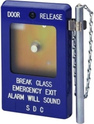 أدوات التحكم في الأبواب الأمنية 491 Blue Break Glass STAT EMG Door REL 2 SPDT 10 AMP CONT in Kuwait