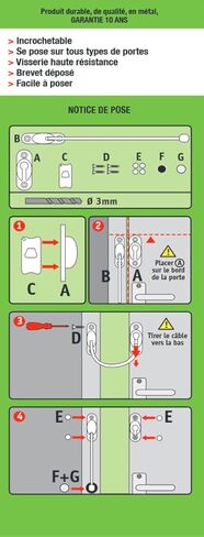 x1 Blocking Clip to Door Chain Chrome in Saudi Arabia