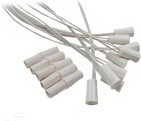 50 قطعة باللون الأبيض مقاس 3/8 بوصة، مغناطيس اتصال بمفتاح نافذة باب إنذار سلكي مجوف in Kuwait