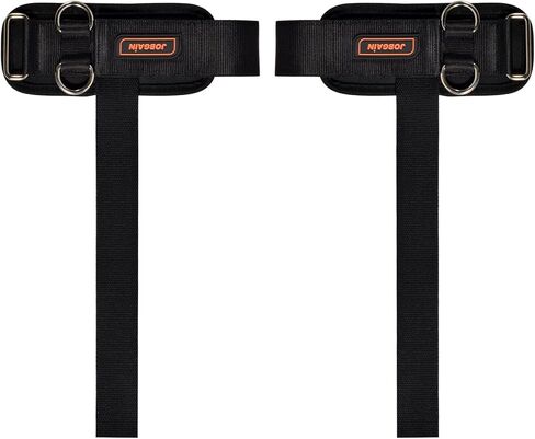 1 Pair Weight Lifting Straps with D Rings for Cable Machine Workout, Neoprene Padded Wrist Straps for Weightlifting Deadlifting, Non-Slip Wrist Support for Men Women in Kuwait