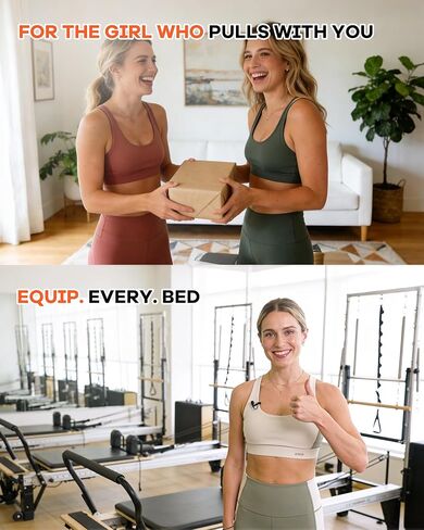 Pilates Reformer Split Rope Upgrade System - Advanced Independent Arm Training Kit with Rope Divider, 4M+1M Cords & 2PCS Pilates Straps for Reformer for Home Studio Strength Workouts in Kuwait