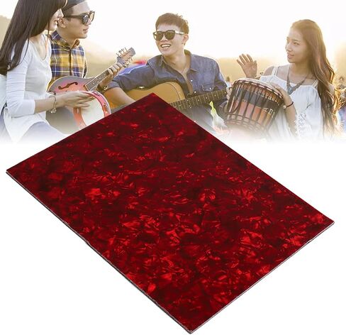 Electric Bass Guitar Pickguard, Backplate with Spring Pad and Felt Pad, Red Pearl in Kuwait